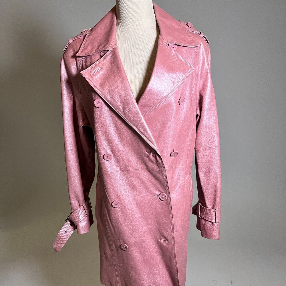 Vintage Pink Trench Coat